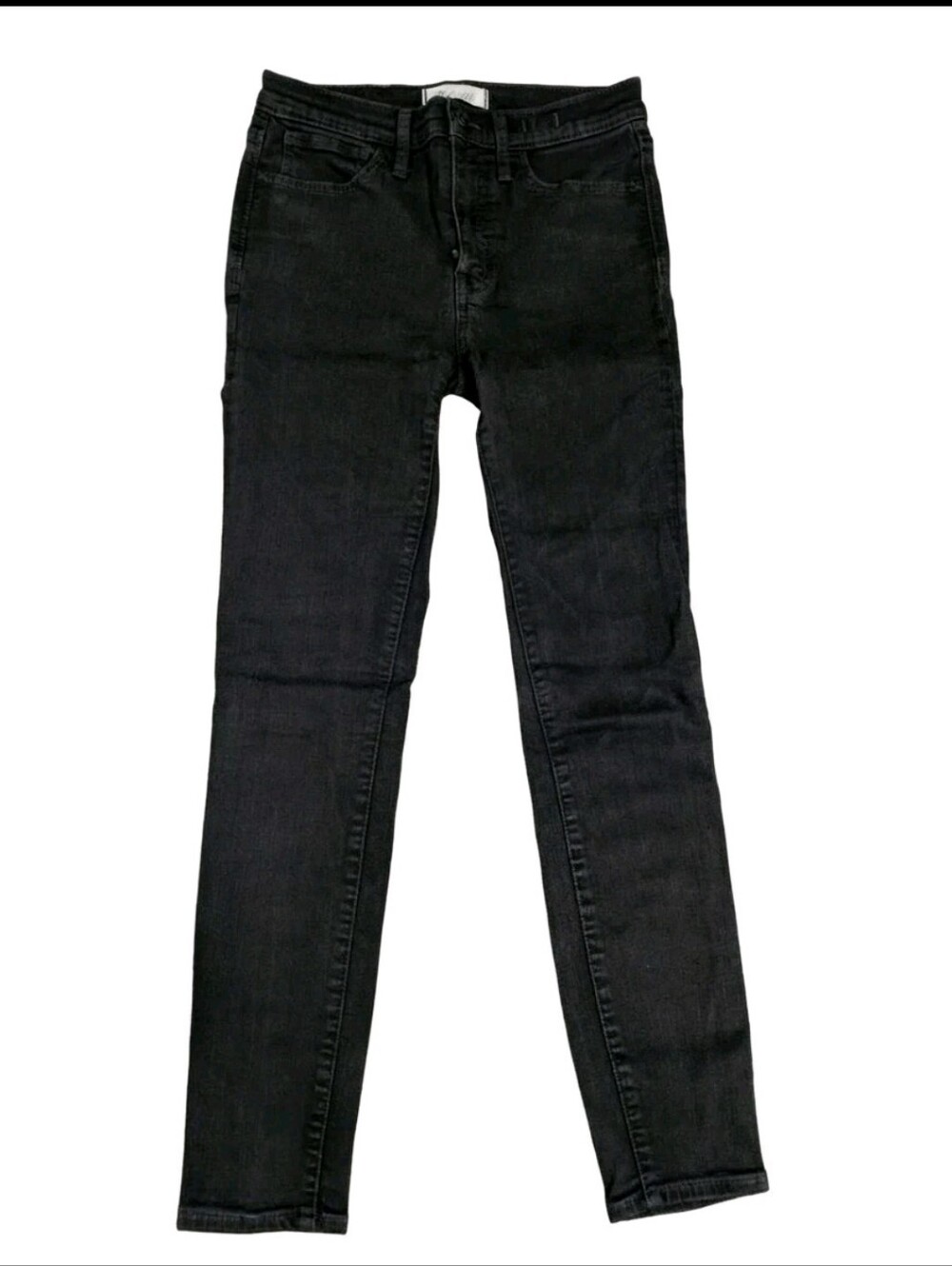 Madewell Roadtripper Black Skinny Jeans Size 27 High Rise Stretch Denim Fall